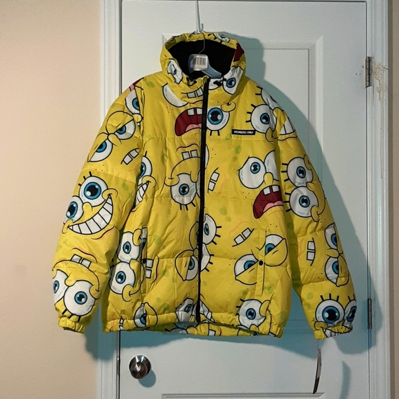 Nickelodeon Members Only SpongeBob Coat Brand NEW with Tags Men X-Large - Picture 14 of 15